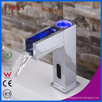 Hydro Power Waterfall Automatic Sensor Faucet with LED